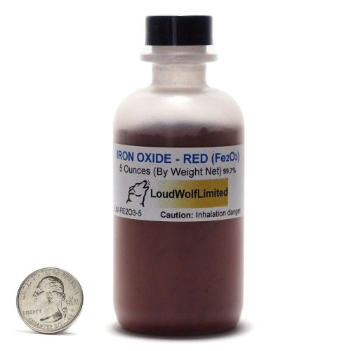 Iron oxide / red 75 micron powder / 5 ounces / 99.7% pure / ships fast from usa for sale