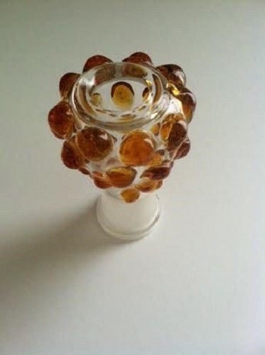 18mm Glass Dome with Brown Dots