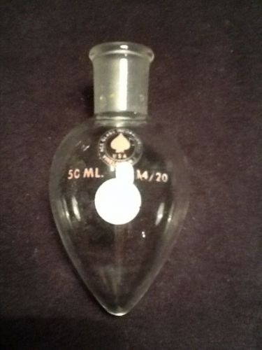 ACE GLASS 50ml Pear-shaped Heavy Duty Flask 14/20 Joint