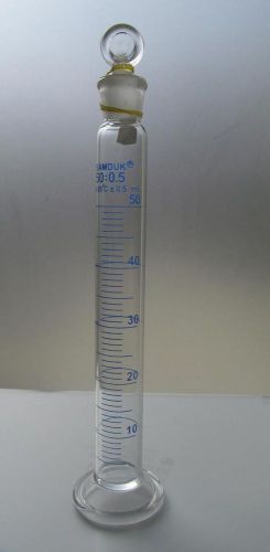 Measuring Cylinder with Spout and Stopper 50 ML