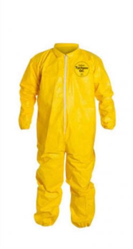 QC125SYL2X00 DuPont 2X Yellow Tychem QC Chemical Protection Coveralls. (5 Each)