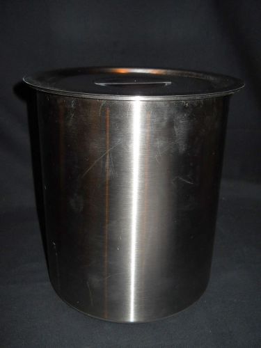 Polar ware stainless steel 5.63qt / 5.32l storage beaker w/ cover lid, 6y for sale