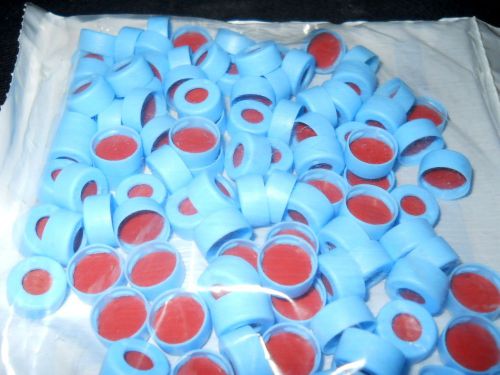(100) thermo scientific blue 11mm snap-it seal caps for 2ml vials, c4011-51b for sale