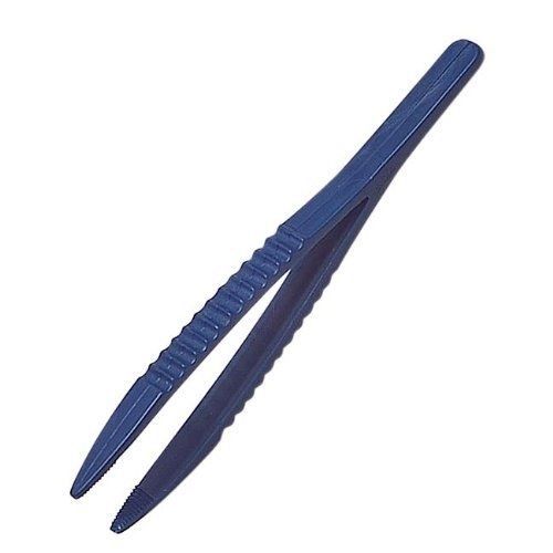 Blue plastic pointed tip forceps-tweezers/pk of 15 for sale
