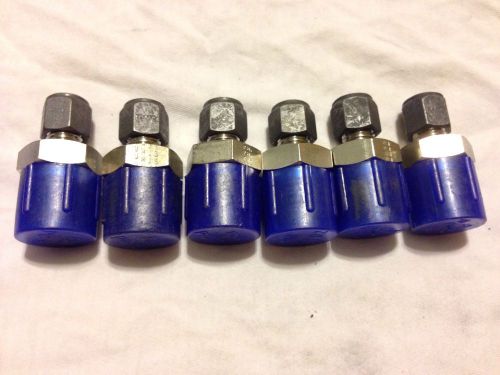 5 Parker 4-8  FBZ-SS CPI male connector, 316SS, 1/4&#034; tube fitting x 1/2&#034; MNPT