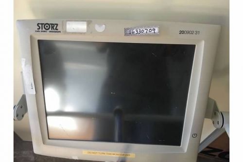 Storz 20090231 flat panel endoscopy monitor with mount arm! Warranty!
