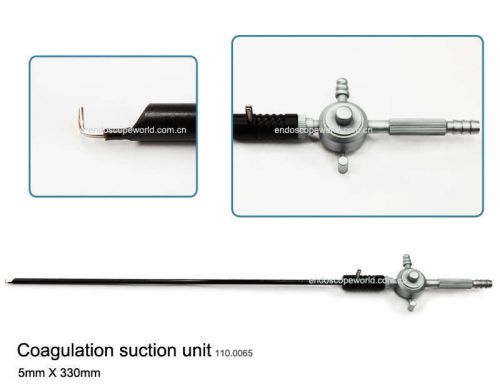 New Coagulation Suction L-Hook Electrode 5X330mm