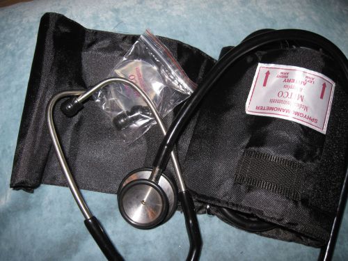 COMBO BP KIT( ANERIOD SPHYG &amp; STAINLESS S STETHOSCOPE )IN CASE-XL cuff available