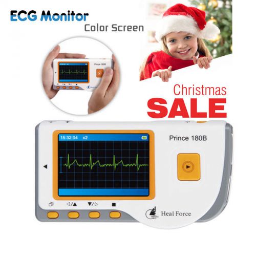 Heal force Prince 180B Handheld ECG EKG Portable Monitor  Electrocardiogram LCD