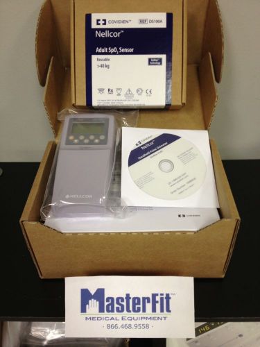 Nellcor N-65 OxiMax with DS-100A Finger Sensor, Manuals, New SpO2 unit