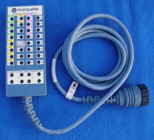 GE Marquette ECG Electrophysiology Catheter Input Module - Model 301-00202-08