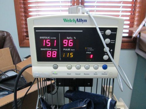 Welch Allyn Vital signs monitor(52000) on rolling stand