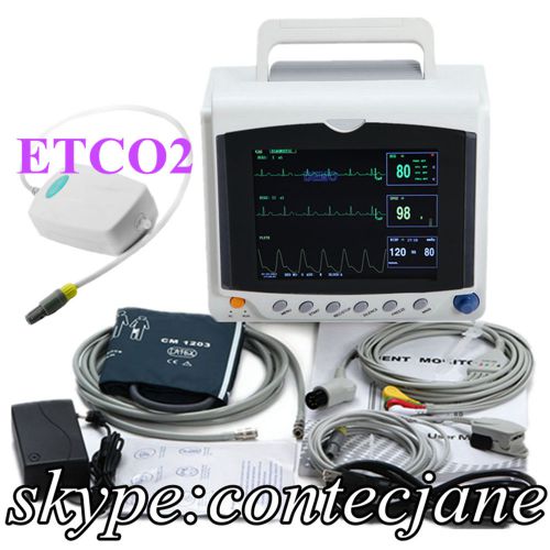 New 4 parameters + etco2 module, icu/ccu patient monitor, contec for sale