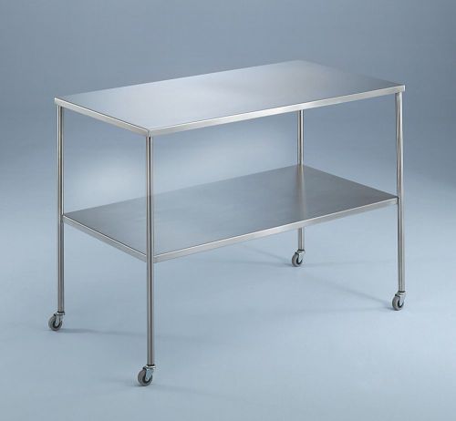 Blickman 7836SS Howard Instrument Table With Shelf 60&#034;W X 24&#034;D X 34&#034;H Demo