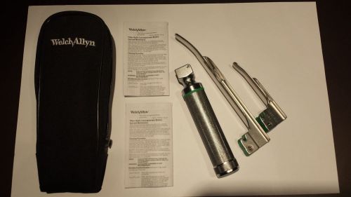 Welch Allyn Laryngoscope 60813 Blades and handle 2 blades and case