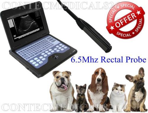 CMS600P2 Veterinary Laptop Ultrasound Scanner system with 6.5Mhz Rectal Probe