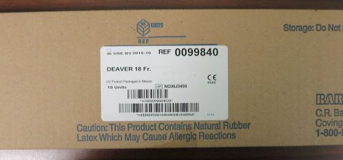 Bard davol 0099840 deaver t-tube, 18fr, box for sale