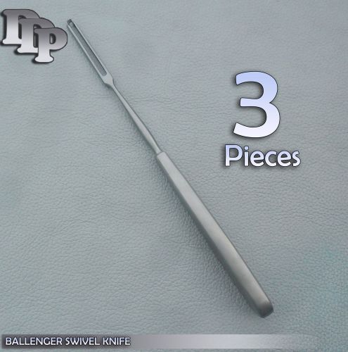 Set of 3 BALLENGER Knive ENT Nasal Surgical Instruments