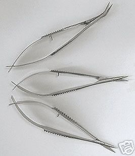 3 Micro Surgical Scissors Ophthalmic &amp; Lab Instruments