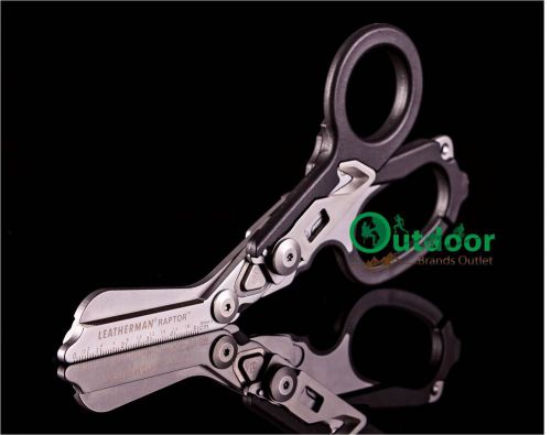 Leatherman raptor 831741 medical tool folding shears &amp; holster stainless steel for sale