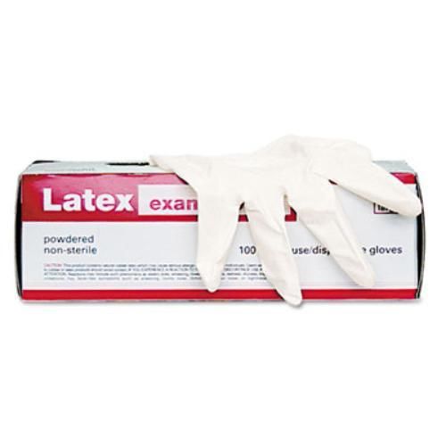 GALAXY 350S Powdered Latex Exam Gloves, Small, Natural, 100/box
