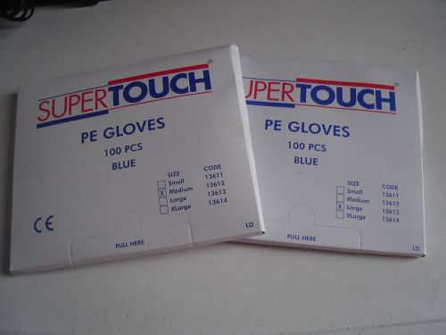 500 x Blue Polythene Gloves - Large &amp; Medium available