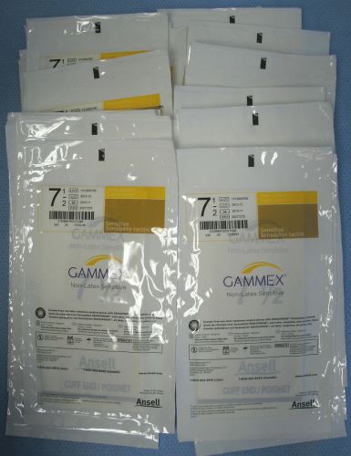 34pkg/pr Ansell Gammex Non-Latex Sensitive Surgical Gloves #20277275