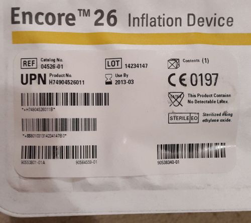 INFLATION DEVICE ENCORE 26 BSC MEDICAL SUPPLY LOT OF 4