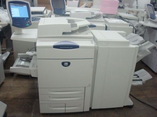 Xerox docucolor 252 digital color copy print scan pro finisher bustle erb fiery for sale