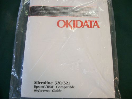 Okidata Microline 320/321 Epson IBM compatible printer reference guide booklet