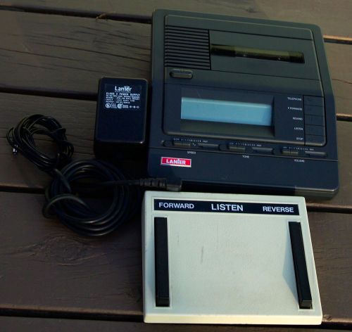 Lanier VW-160 Standard Cassette Transciber Dictation Machine w/LX-055-5 Footpedl