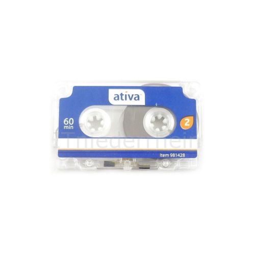 10 x ativa mc60 mini diktierkassette 2x30 min. 981428 (nk) for sale