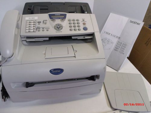 brother intellifax 2820 fax copier with owner&#039;s manual business