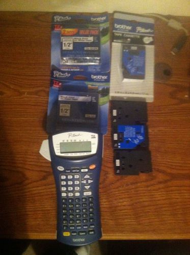 Brother ptouch 1400 label maker bundle with new cartridges for business use for sale
