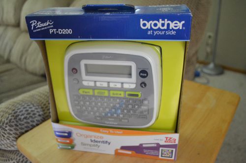 Brand New Brother P-Touch PT-D200 Label Thermal Printer Maker Labeler