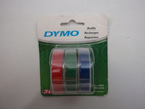 Dymo 3D Embossing Labels Multi Refill 3/8&#034;