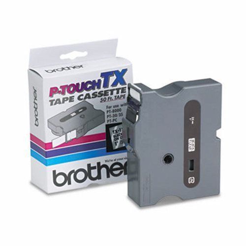 Brother TX Tape Cartridge for PT-8000, PT-PC, PT-30/35, 1w (BRTTX1511)
