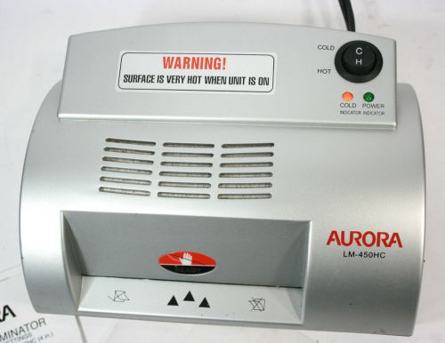 Laminator - AURORA LM-450HC Dual Mode - 4 Inch Model - Works