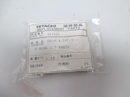 Lot 8 new hitachi 451625 o-ring 4.7 replacement part d260304 for sale