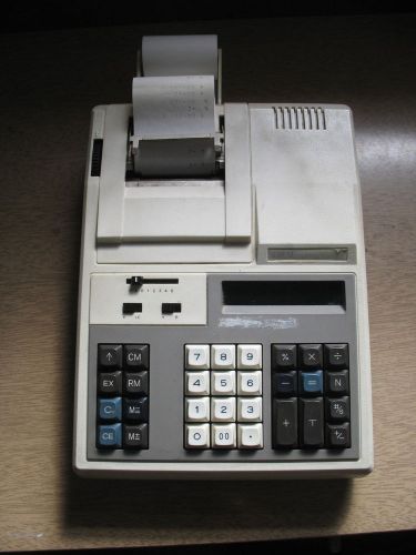 Apf printing tabletop digital calculator, model mark 215a w/ paper tape rolls for sale