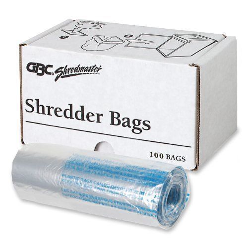 Swingline Poly Shredder Bag - 8 Gal - 100/box - Plastic - Clear (GBC1765016)