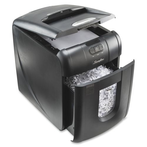 Swingline stack-and-shred 100x cross-cut shredder- 100 per pass - 7 gal for sale