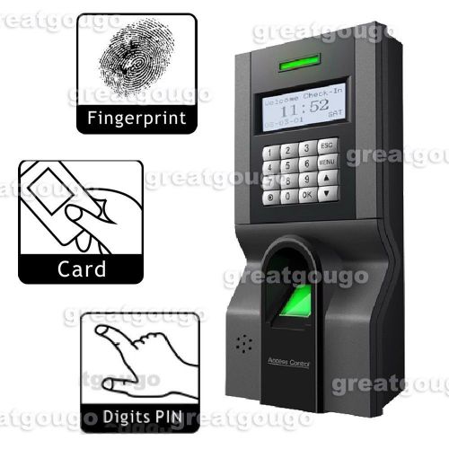 Fingerprint &amp; id/em reader &amp; password access controller time attendance tcp/ip for sale