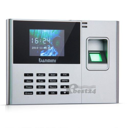 2.8&#034; tft biometric fingerprint attendance time clock employee payroll recorder for sale