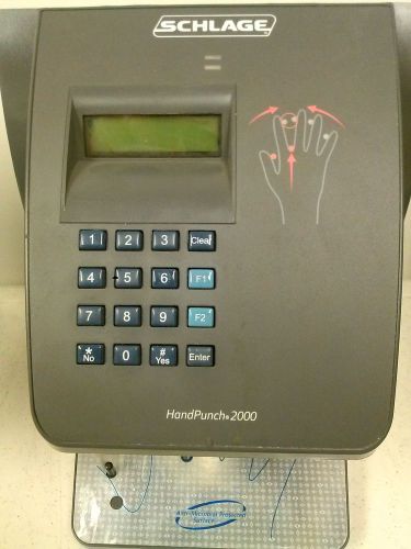 HAND PUNCH HP-2000 BIOMETRIC ETHERNET TIME CLOCK - Recognition Systems