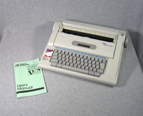SMITH CORONA DISPLAY DICTIONARY PORTABLE ELECTRIC TYPEWRITER W/ OWNER&#039;S MANUAL