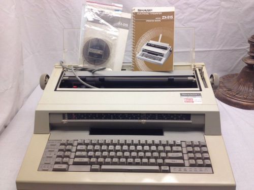 Sharp Electronic Typewriter Model Zx-515