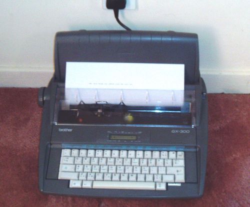 Brother electric typewriter gx-300 - with ink and correction tape for sale