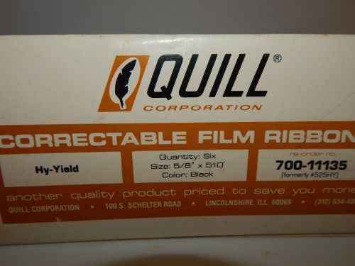Quill  &#034;Correctable Film Ribbon&#034;  #7-11135  -  Qty. 6 for an IBM Selectric