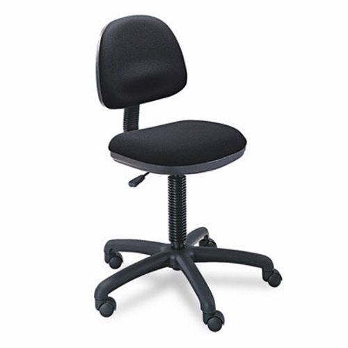 Safco Precision Desk-Height Swivel Chair, Black Fabric (SAF3380BL)